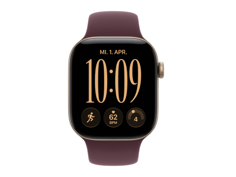 Apple Watch Series 12 Aluminiumgehäuse 46mm (GPS) mit Gummi oder Textil Armband